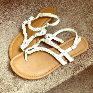 Size 40 Ballerina Sandals - Crimson Aztec